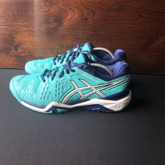 asics gel resolution 6 tennis shoe